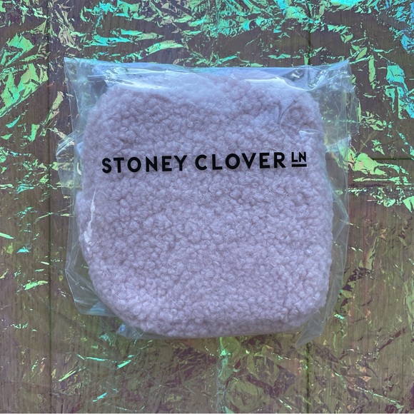 Stoney Clover Lane Handbags - 🆕 Stoney Clover Lane Sherpa Rose Pink Mini Pouch